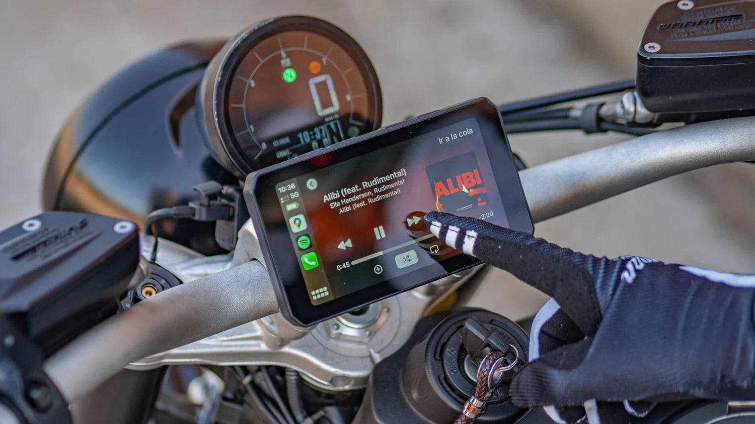 Motorcycle Android Auto Screen