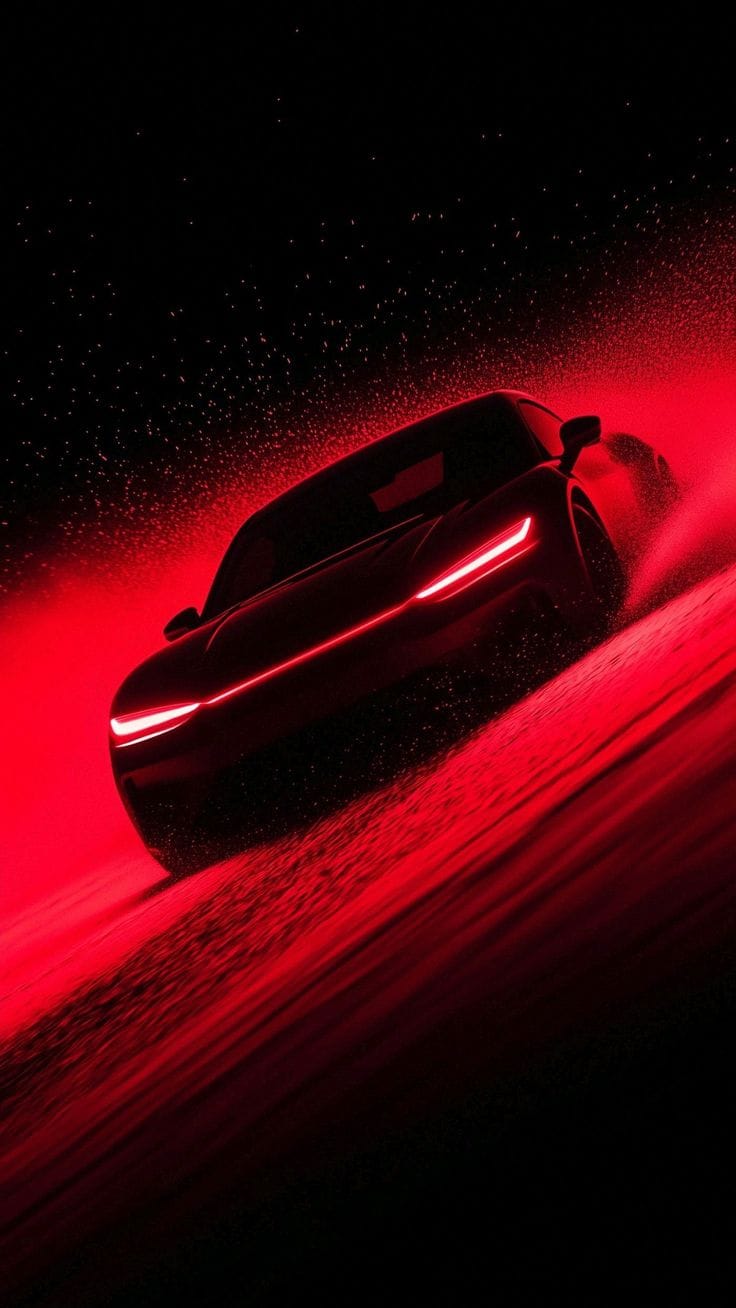 Neon LED Porsche 911 GT3 Poster
