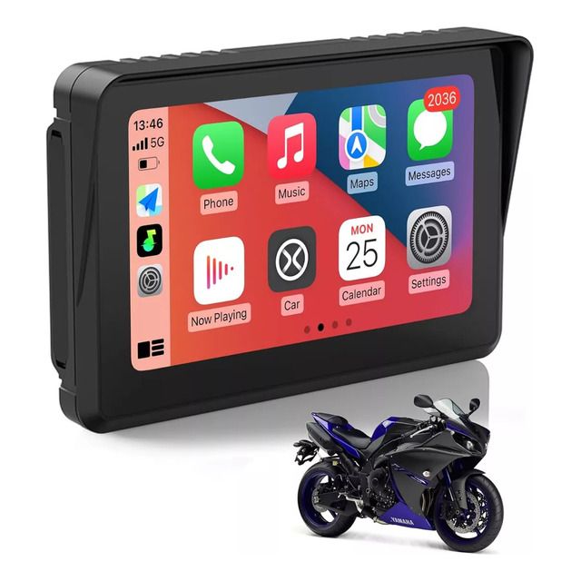 Motorcycle Android Auto Screen